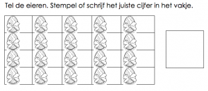 Tellen paaseieren tot 20