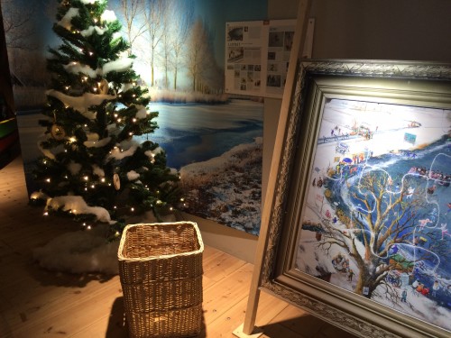 Kerstboom en winterpuzzel Nederland
