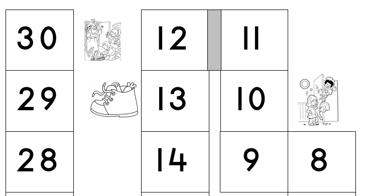 Bordspel Sinterklaas met cijfers