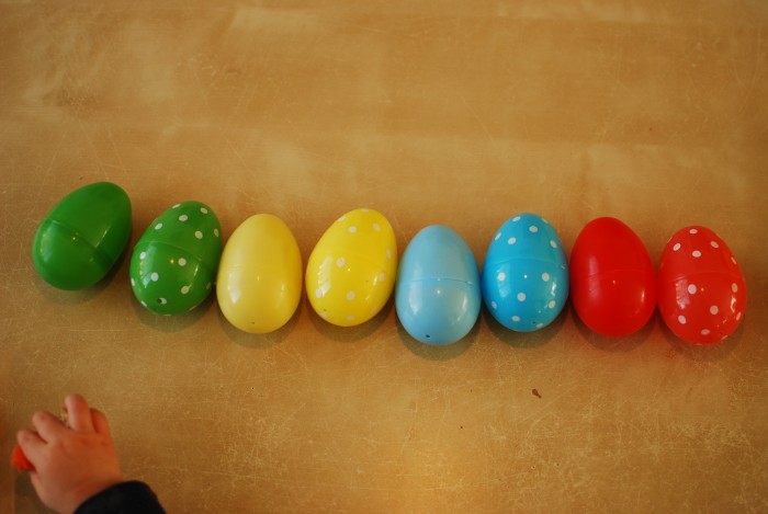 Patroon plastic eieren