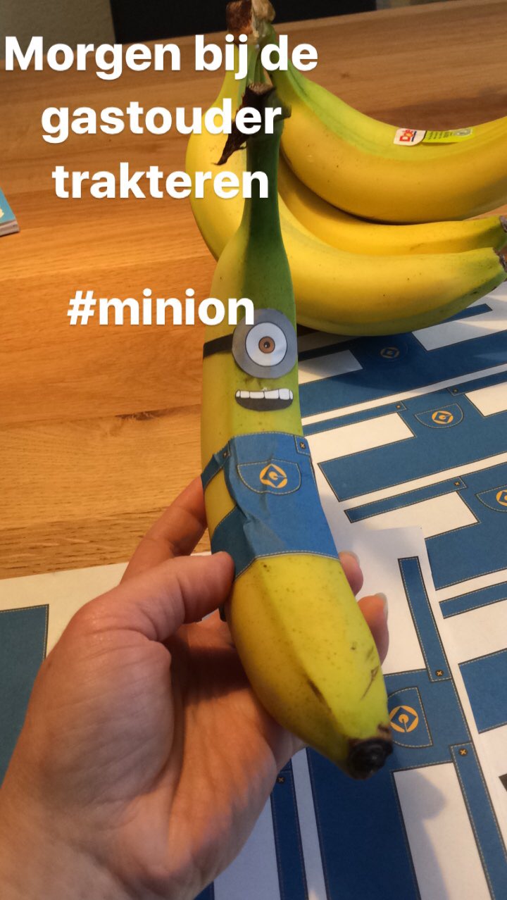Minion bananen traktatie